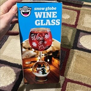 BigMouth Inc. Red Wine Glass Snow Globe